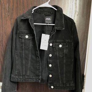 Black Denim Zara Jacket- New With Tags!